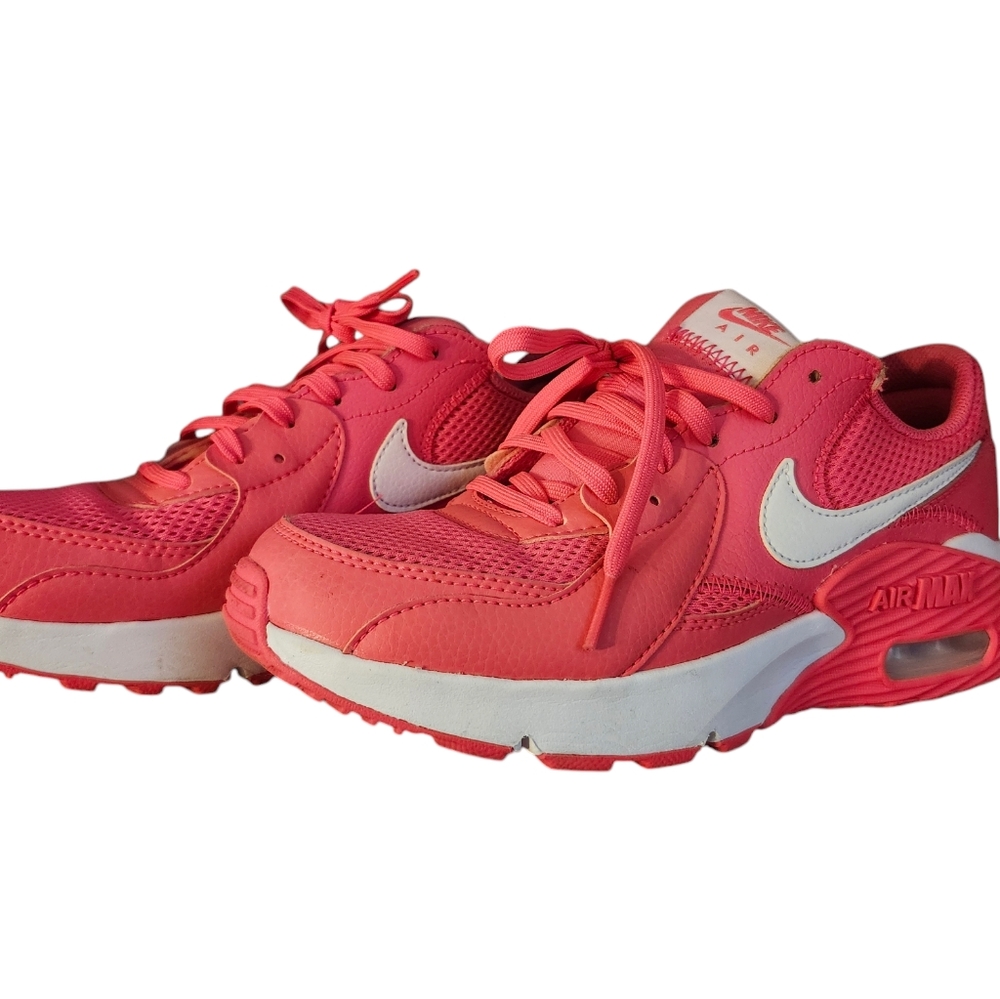 Nike Women's Air Max Sneakers in Coral Pink and White